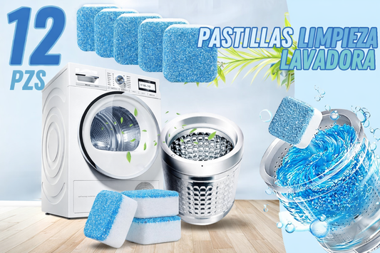 🧼🫧 Pastillas Limpiadoras para Lavadora | Elimina Olores y Residuos (12 Unidades)+Envio Gratis y Paga el Recibir